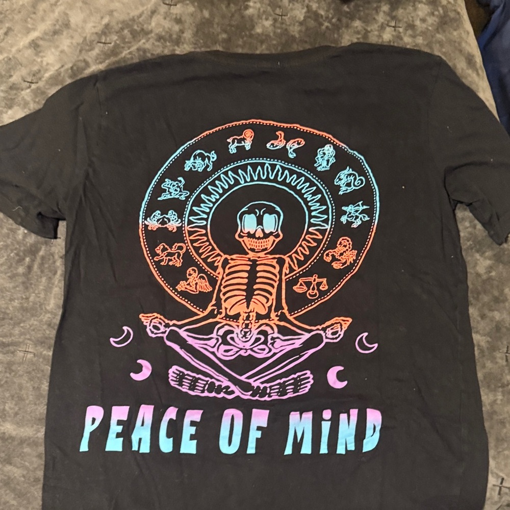 Eighty Eight Peace of Mind Tee - Black with Multicolor Graphic